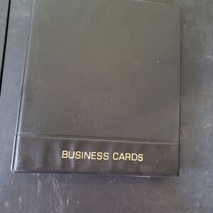 Black Business Card Holder